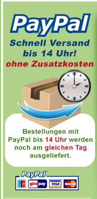 Paypal Schnell Versand bis 14 Uhr!